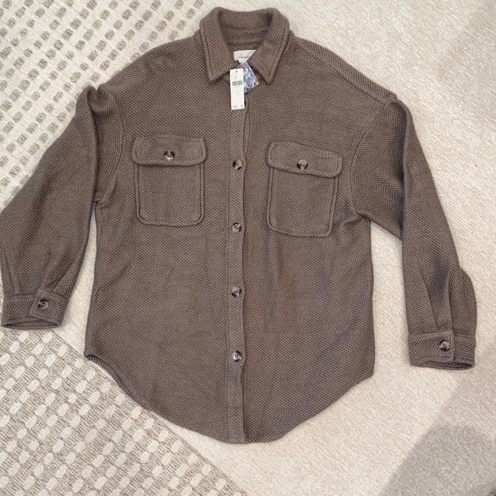 By Anthropologie Knit Shacket, Women’s L, NWT